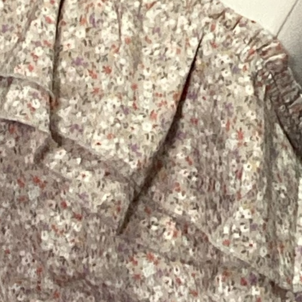 15. One-Shoulder Floral Ruffle Top NWOT Size XL - Picture 2 of 6
